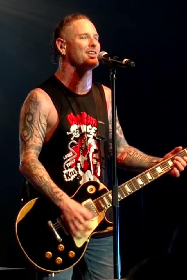 Corey Taylor performing at an event