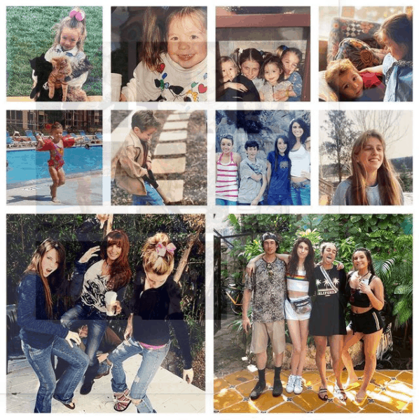 Collage of Shannon Ray with Her Children