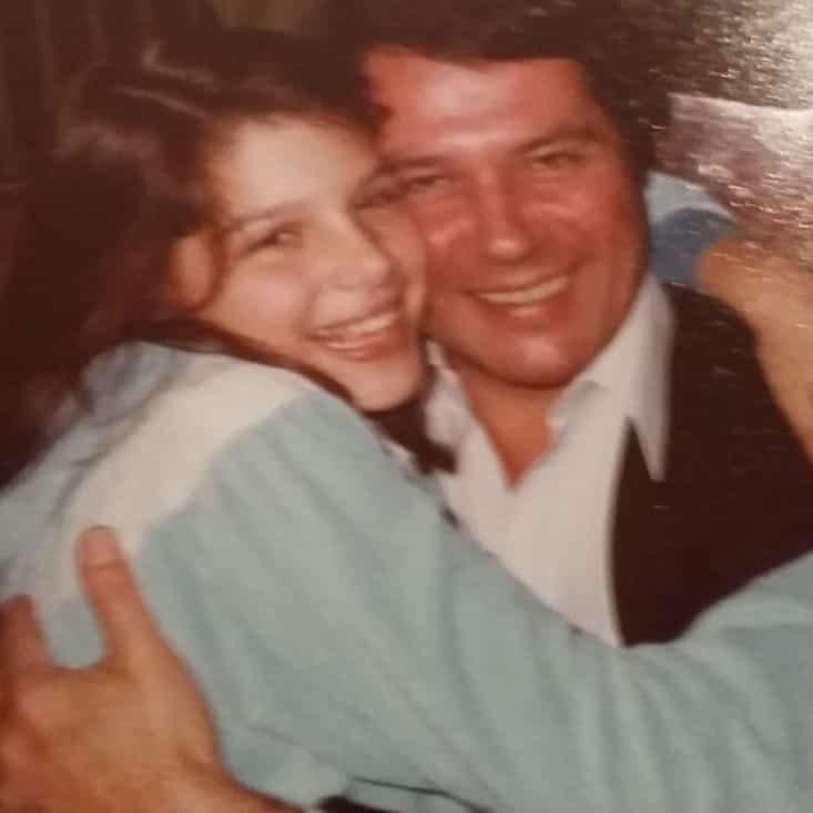 Veronica with her Late Father