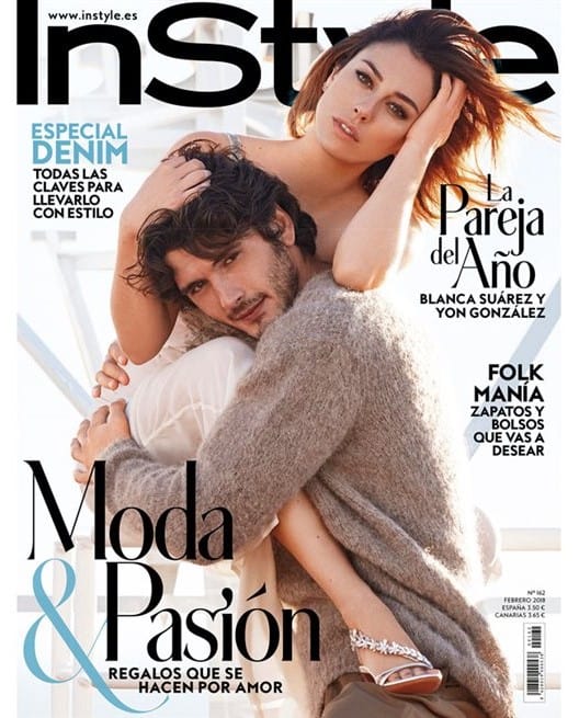 Yon Gonzalez featuring with Blanca Suarez in InStyle magazine