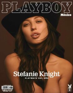 Stefanie Knight in playboy magazine's cover