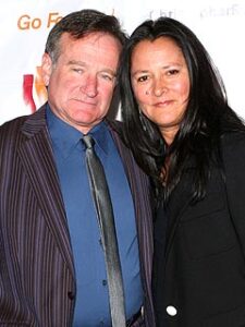 robin williams with his second wife