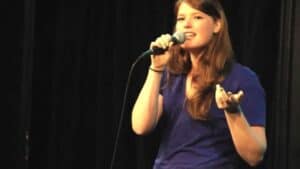 Shelby Fero Performing Stand-Up in 2013.