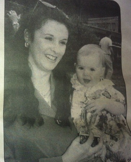 Young Shannon and Her Mother.