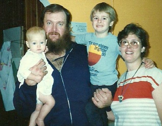 Young Braun Strowman with family.
