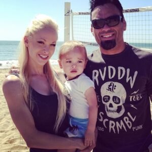 Eddie Bravo and Lux Kassidy with their son