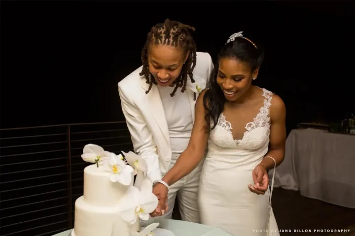Seimone Augustus with her wife