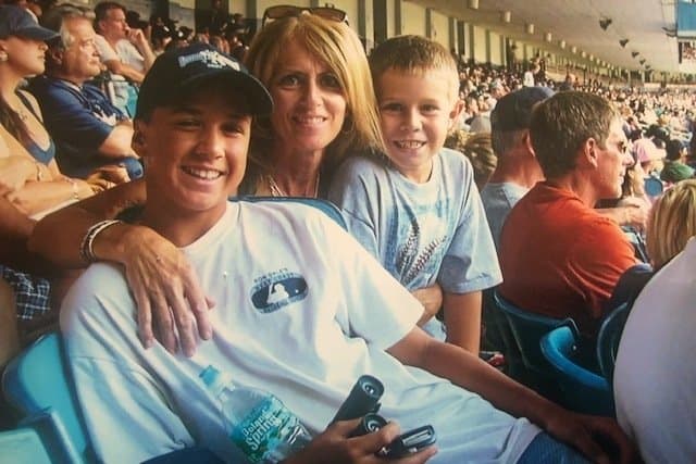Max fried with his family.