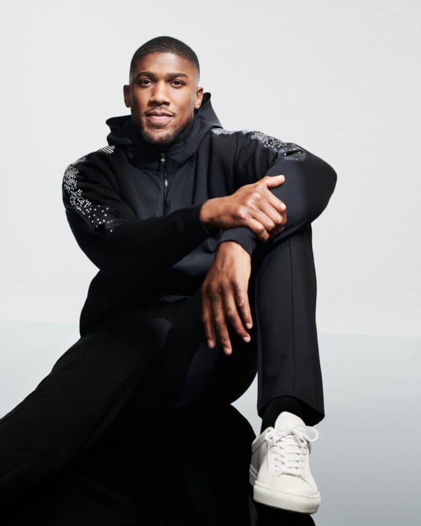 Anthony Joshua in an advertisement shoot
