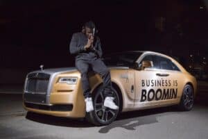 Antonio Brown with his Rolls Royce Ghost