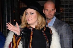 Adele with her Bodyguard 