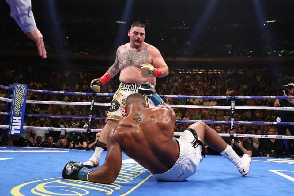 Andy Ruiz fights against Anthony Joshua in Madison Square Garden