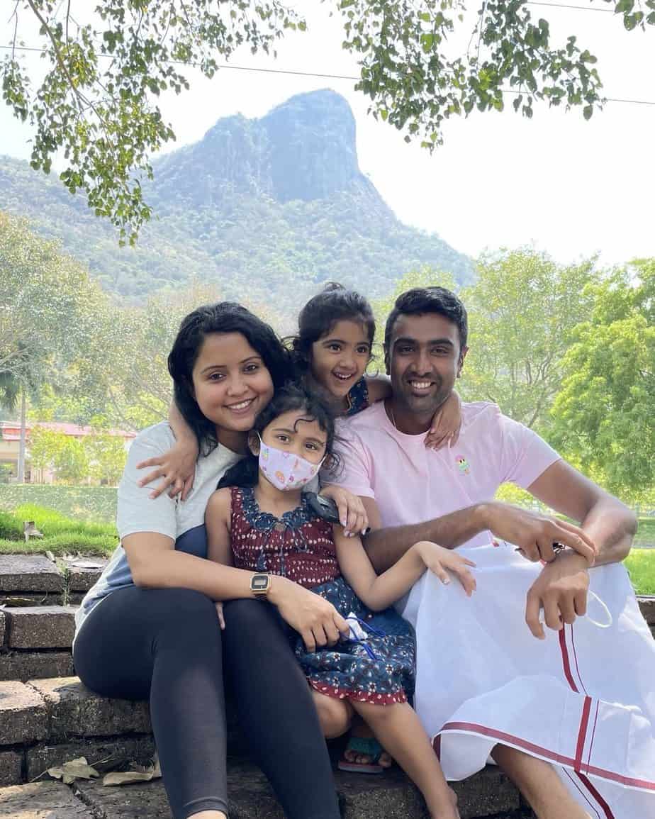 ashwin with his family 