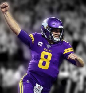 Kirk Cousins playing for the Minnesota Vikings
