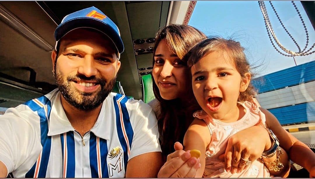 rohit with his family