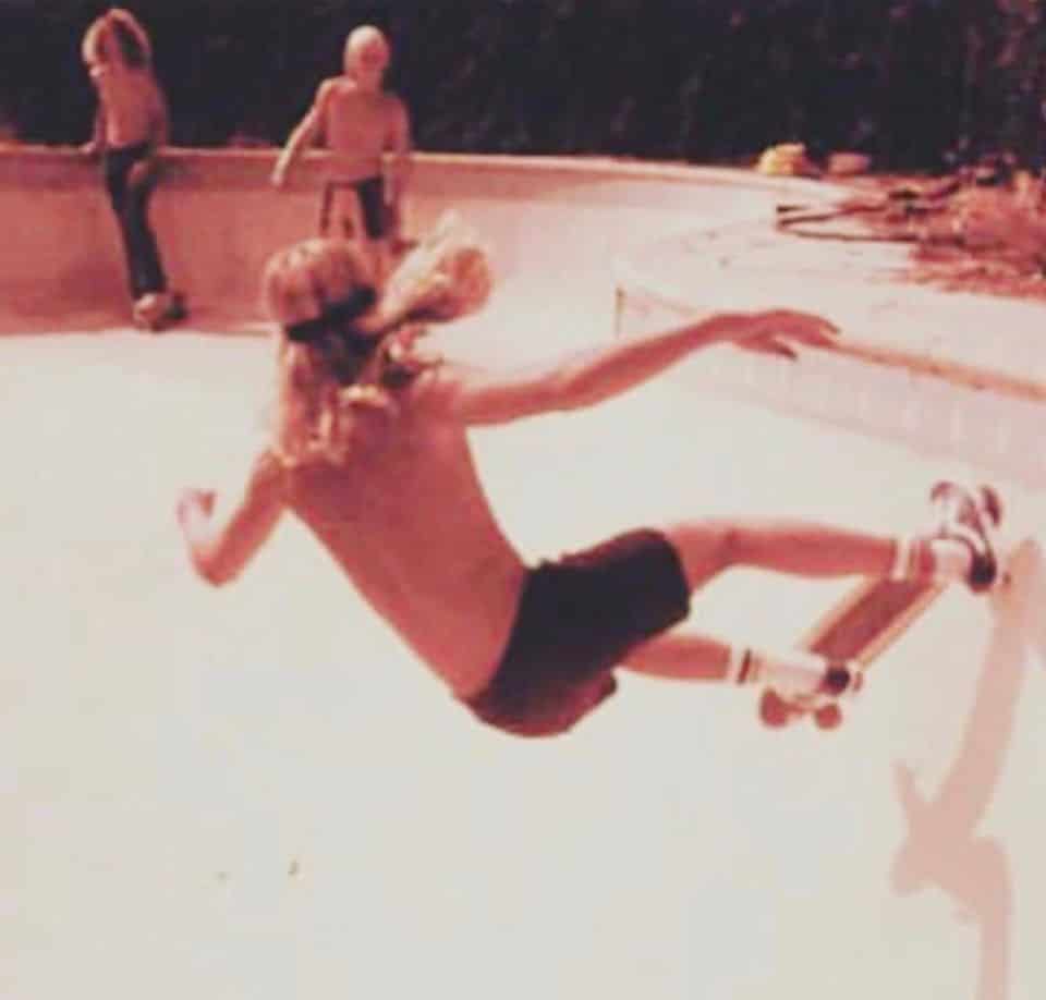 young stacy skating in the 1970s