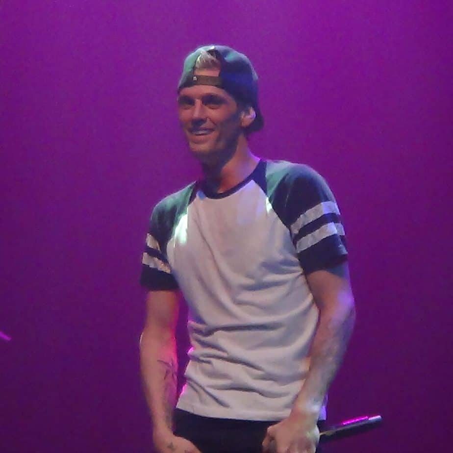 Aaron Carter performing at the Gramercy Theatre