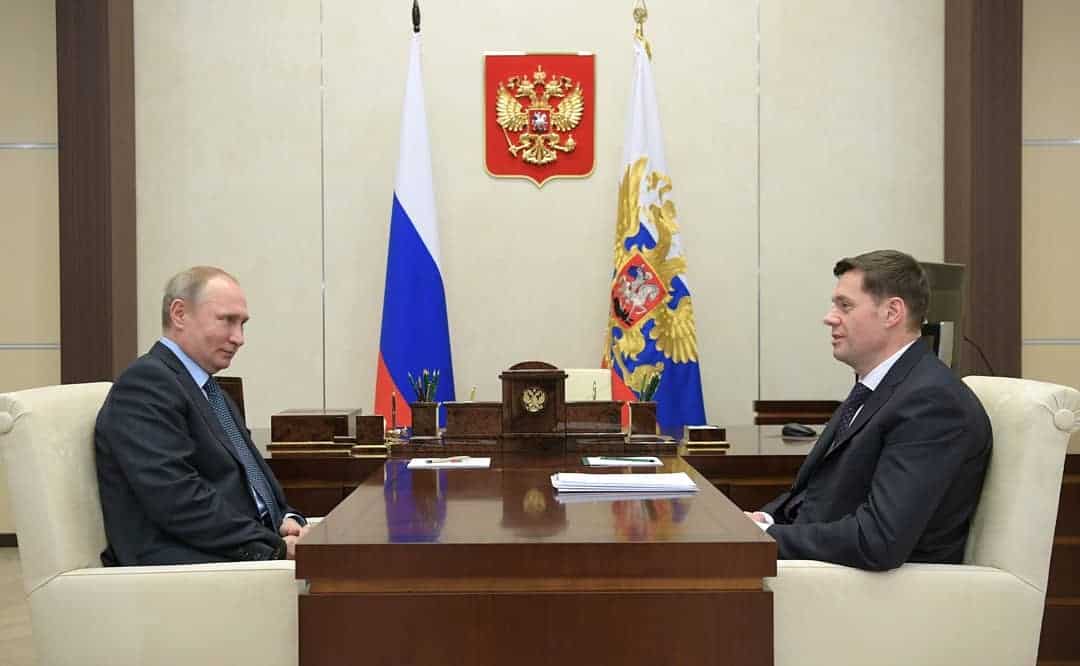 Alexey Mordashov with President Vladimir Putin