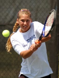 Anna Kournikova Playing Tennis