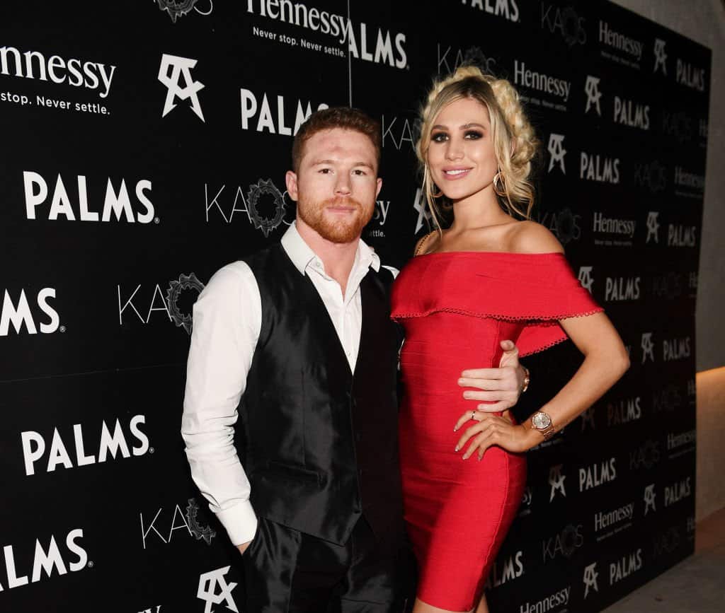 Canelo and his wife Fernanda