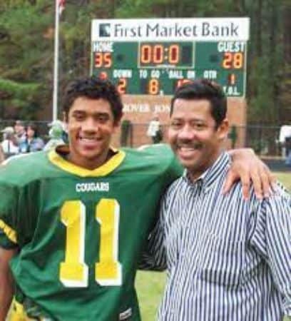 High School Russell and his Father