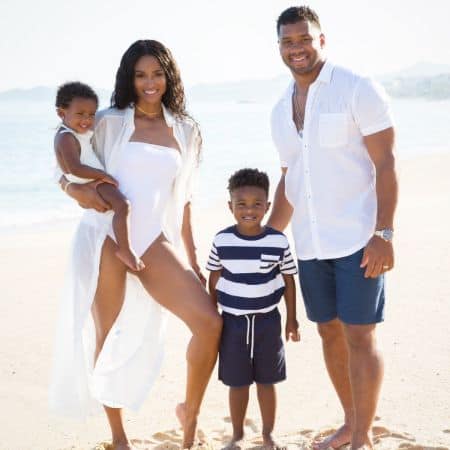 Russell Wilson with his family