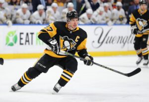 Sidney Crosbay playin for the Penguins