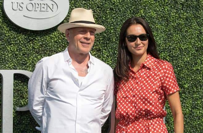 Bruce Willis attending the US Open