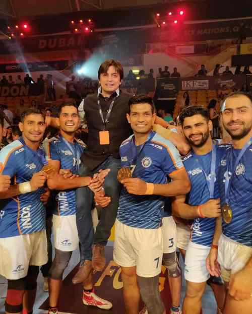 Indian Kabaddi team in Dubai kabaddi Masters