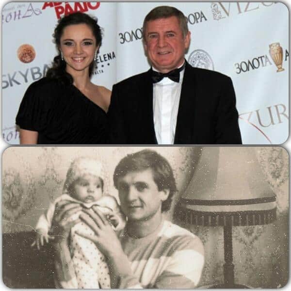 Anna with her father(Then & Now)