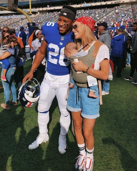Barkley with his girlfriend Anna and Daughter Jada