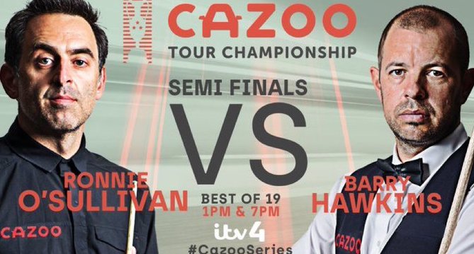 Barry Hawkins' poster for the championship.