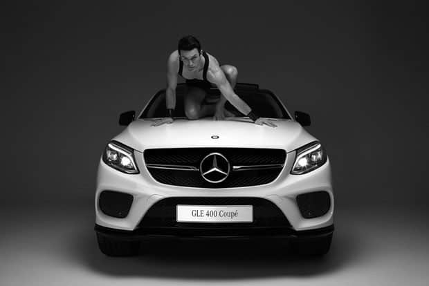 Diego Hypolito photographed for Mercedes Benz 