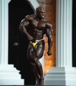 Brandon Curry during the Mr. Olympia competition.