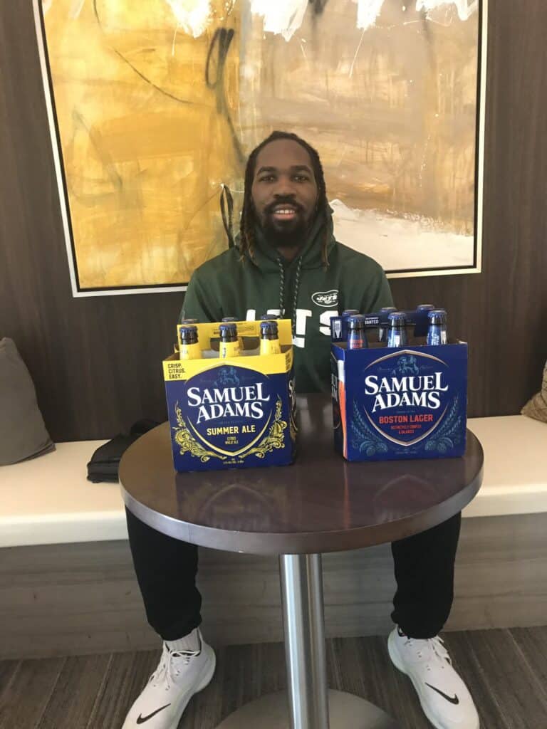 C.J Mosley Endorsing Products.