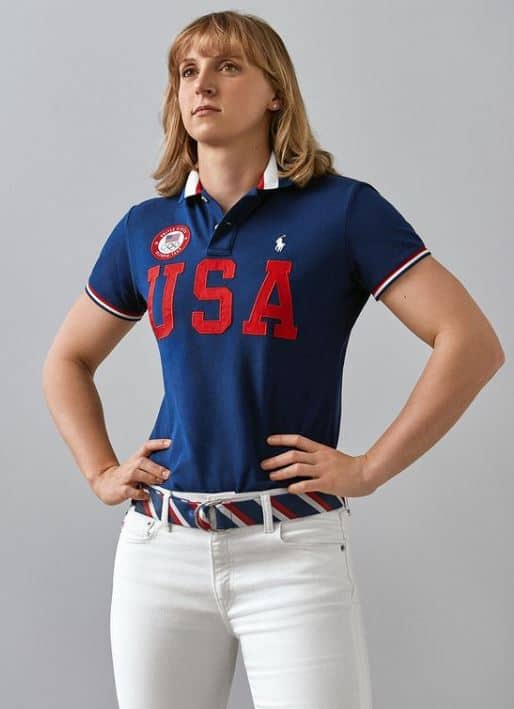 Katie Ladecky posing for Team USA