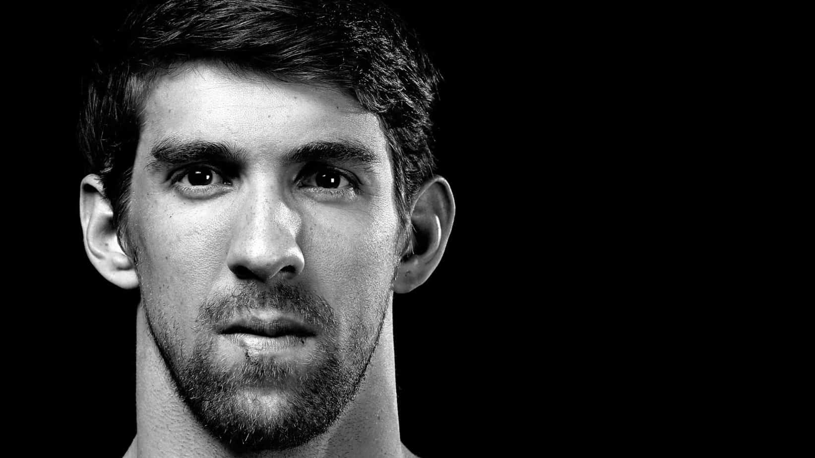 Michael Phelps striking a pose