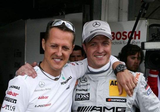 Michel Schumacher with his brother Ralf Schumacher