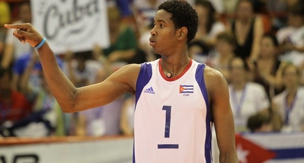 Wilfredo Leon playing for Cuban National Team