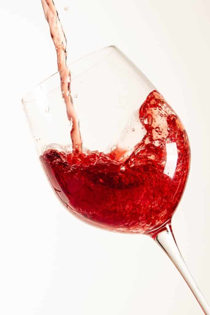 A glass of fine wine