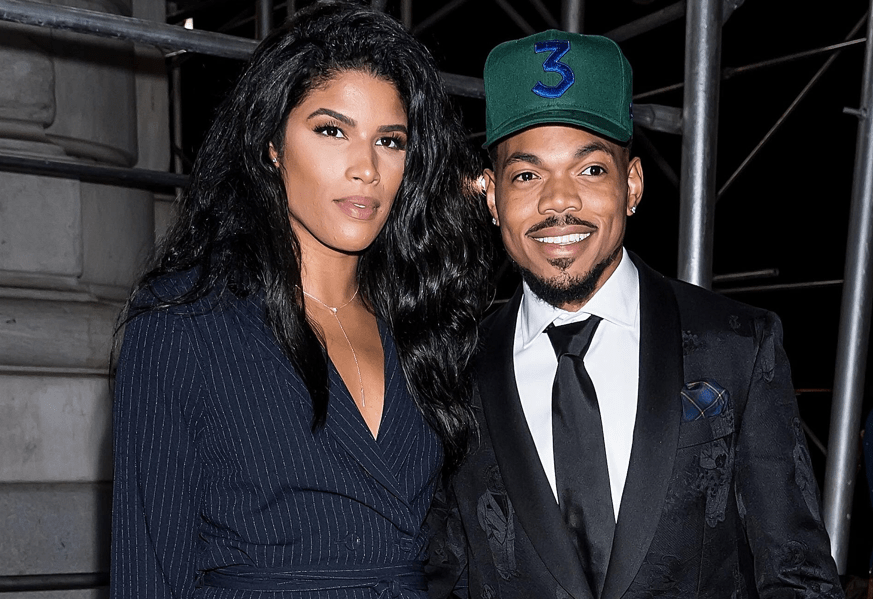 Chance The Rapper with his wife Kirsten Corley.