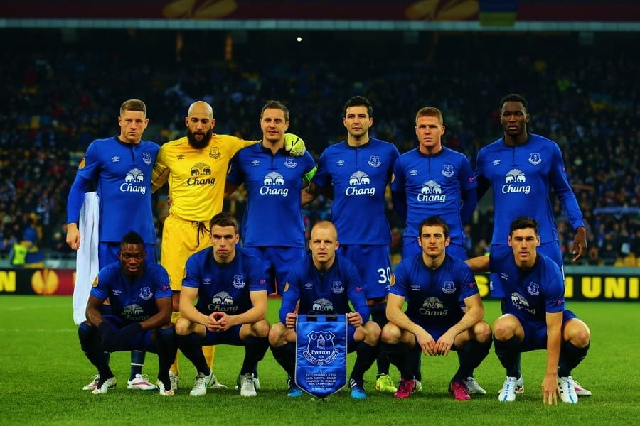 Everton's team member posing for a photo