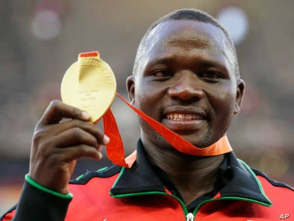 Yego winning Gold Medal