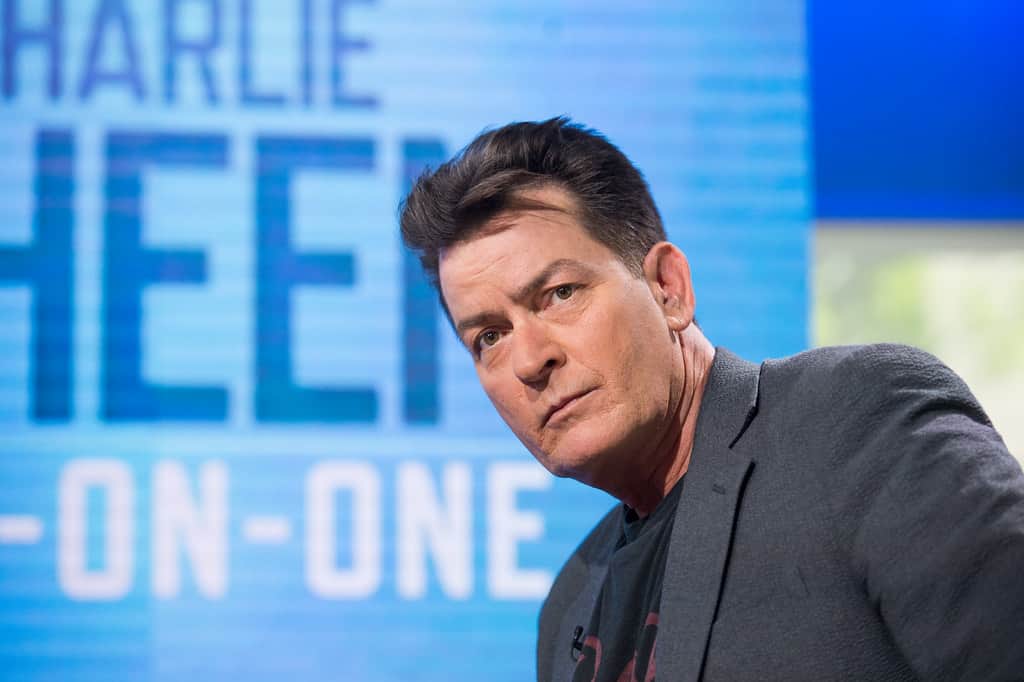 Charlie Sheen in an event.