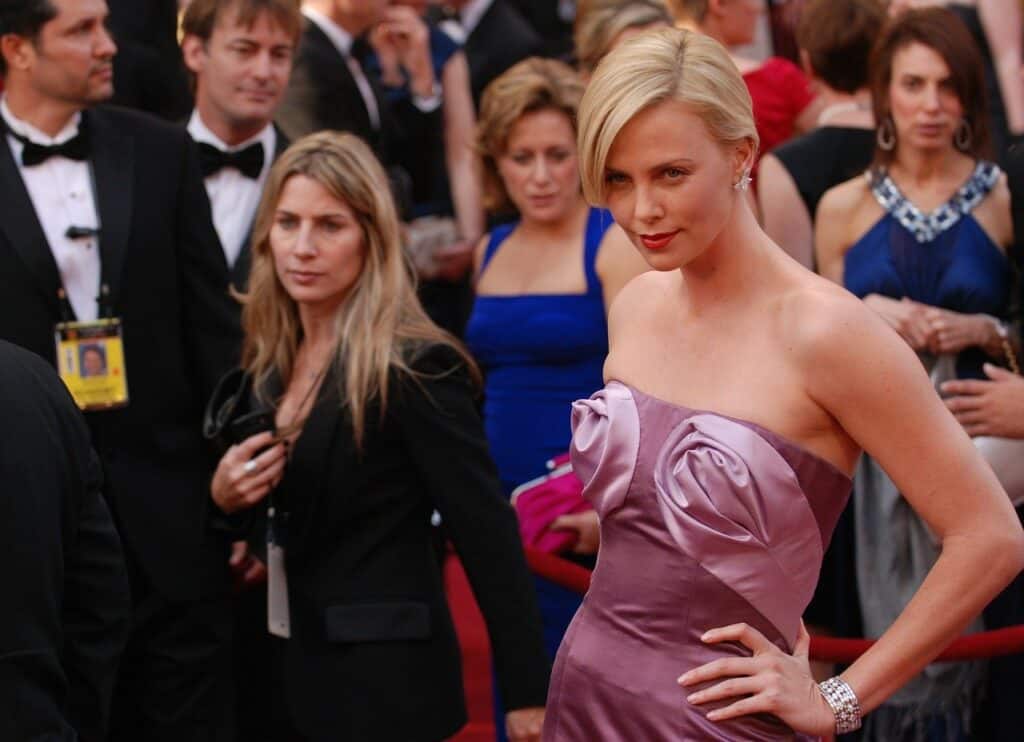 Charlize Theron during a movie event.