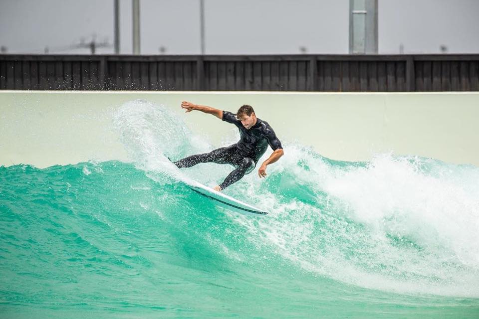 Chris Hemsworth during a surfing session.