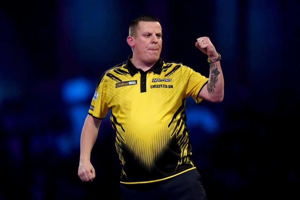 Dave Chisnall in one of the competitions