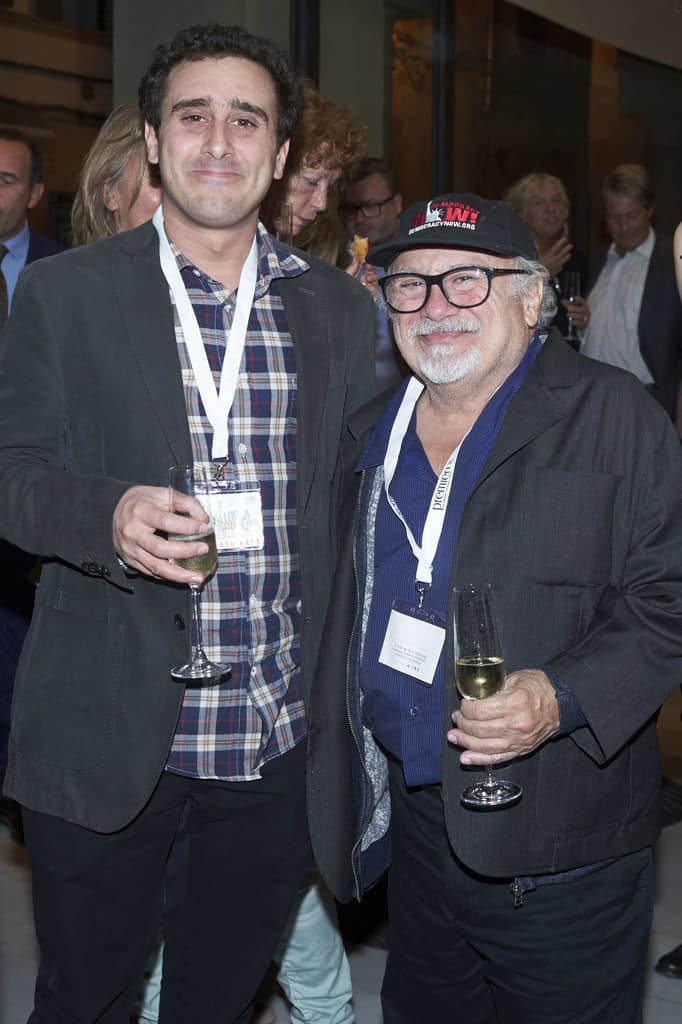 Jake Devito with his father Danny Devito.