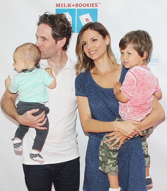 Jill Latiano with her husband and two kids