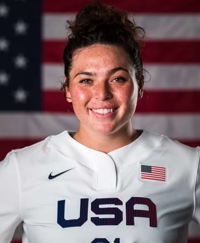 Rachel Garcia poses for the US National team photo.